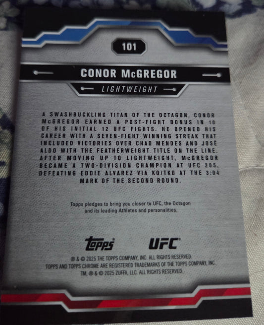 2025 Topps Chrome UFC - Conor McGregor #101 Refractor