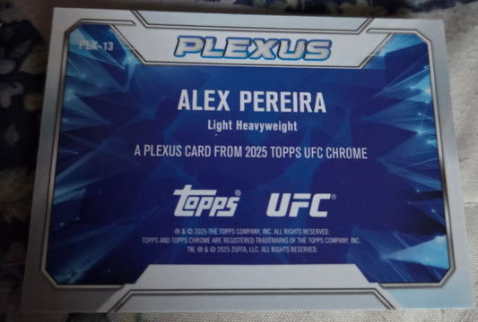 2025 Topps Chrome UFC - Plexus Alex Pereira #PLX-13