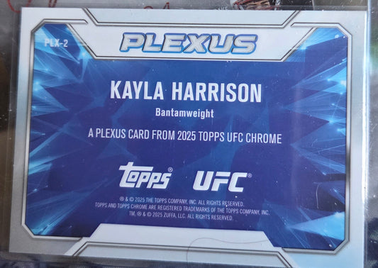 2025 Topps Chrome UFC Plexus Kayla Harrison (Blue)