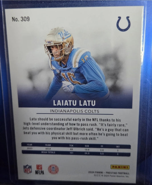 2024 Panini Prestige - Rookies Laiatu Latu #309 (RC)
