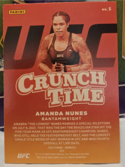 2022 Donruss UFC - Crunch Time Amanda Nunes #5