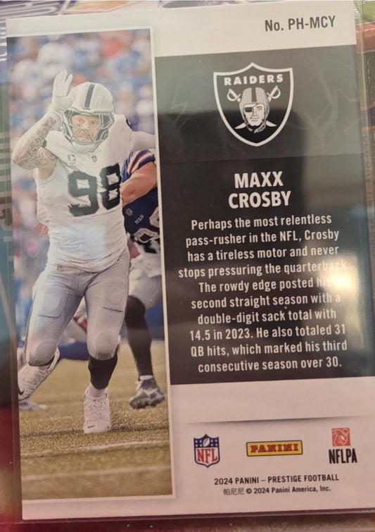 2024 Panini Prestige - PowerHouse Maxx Crosby #PH-MCY