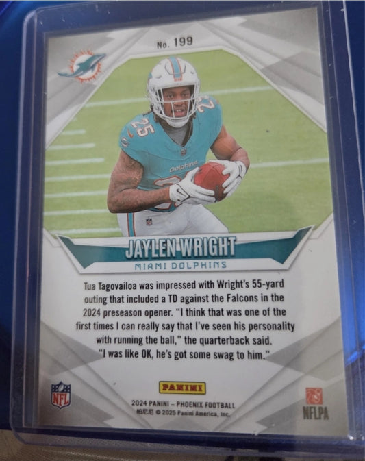 2024 Panini Phoenix - Rookies Jaylen Wright #199 Purple (RC)