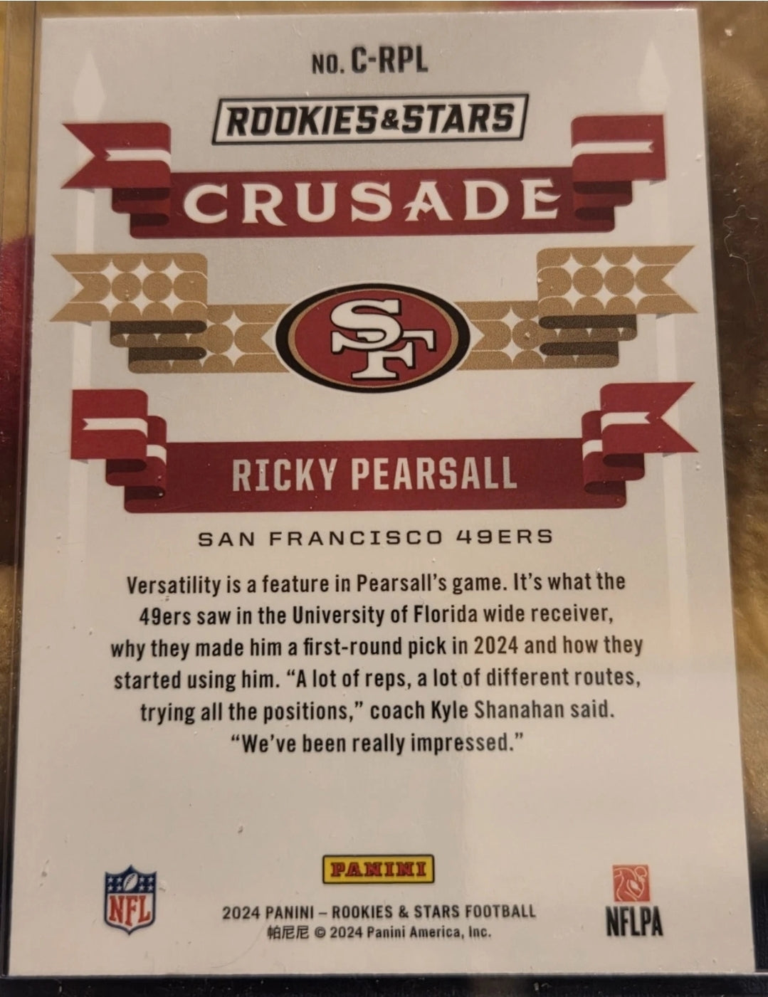 2024 Panini Rookies & Stars - Crusade Ricky Pearsall #C-RPL Silver (RC)