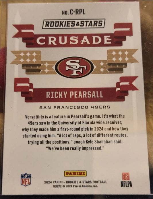 2024 Panini Rookies & Stars - Crusade Ricky Pearsall #C-RPL Silver (RC)
