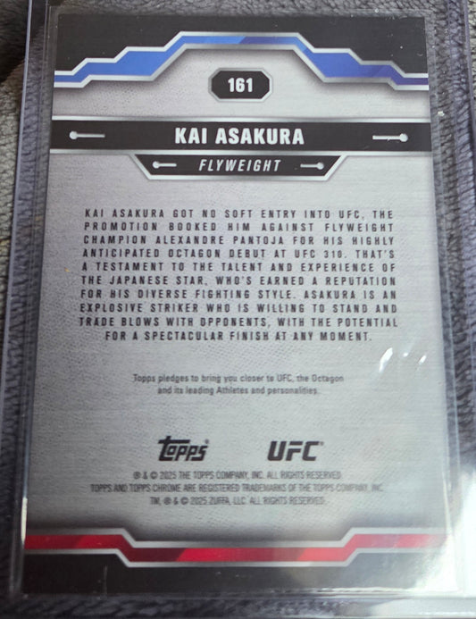 2025 Topps Chrome UFC - Kai Asakura #161 Sepia Refractor (RC)