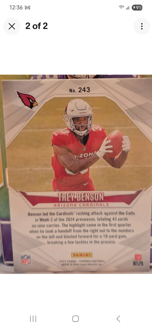 2024 Panini Phoenix - Rookies Trey Benson #243 (RC)