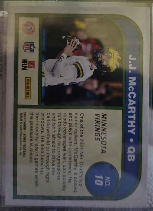 2024 Score - Protential J.J. McCarthy #10 (RC)