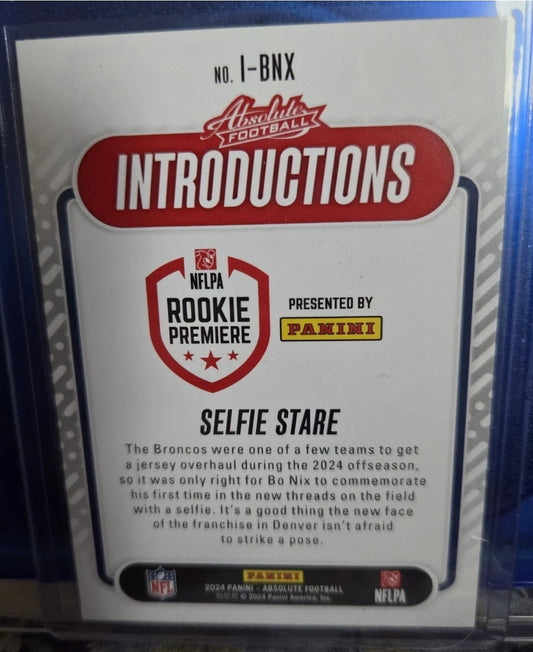 2024 Panini Absolute - Introductions Bo Nix #I-BNX (RC)