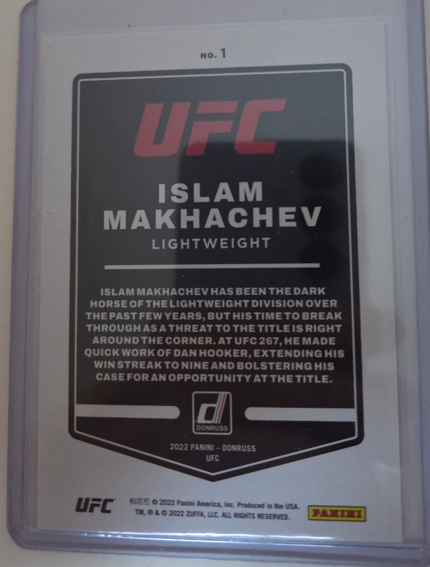2022 Donruss UFC - Islam Makhachev #1