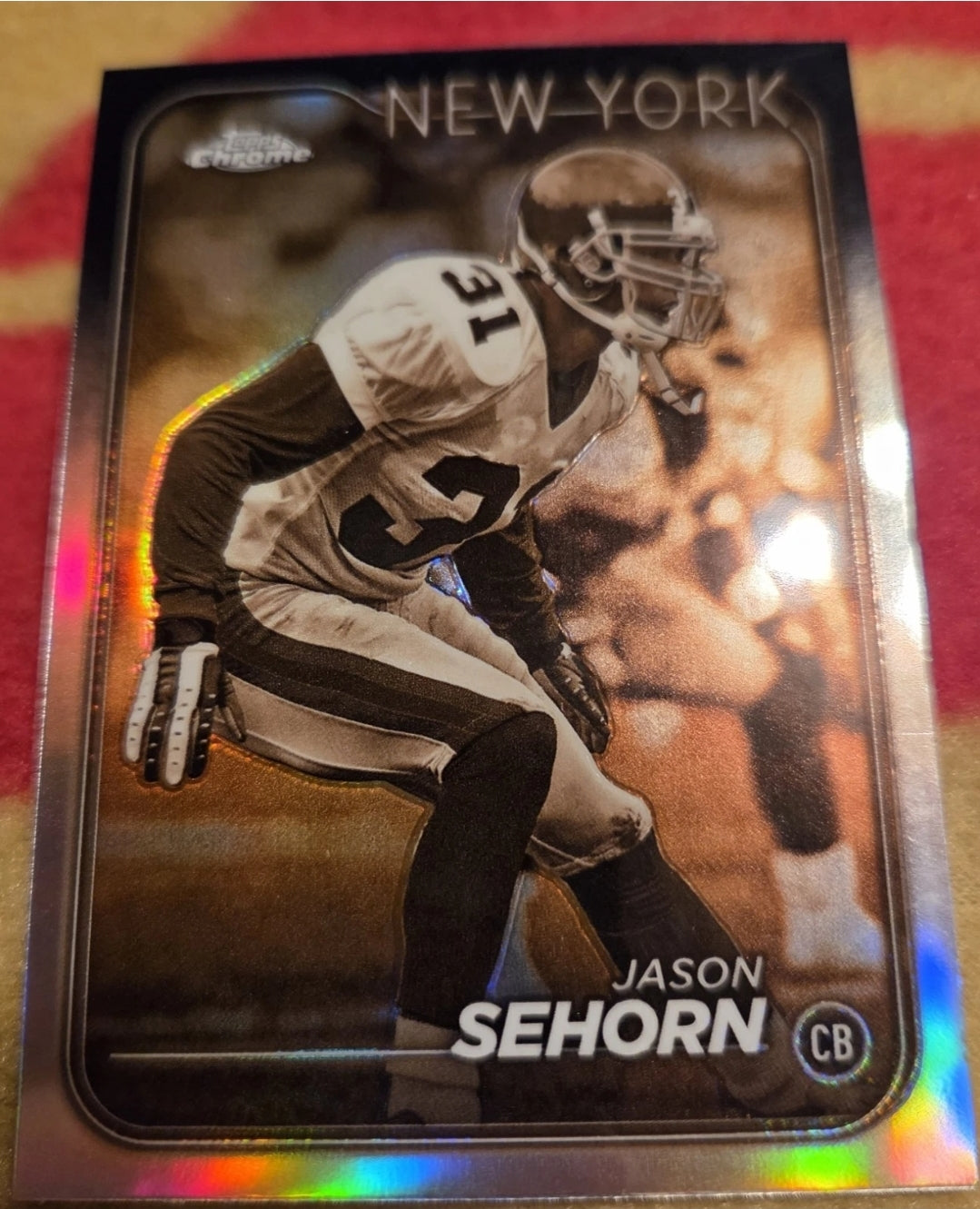 2024 Topps Chrome - Jason Sehorn #141 Sepia Refractor