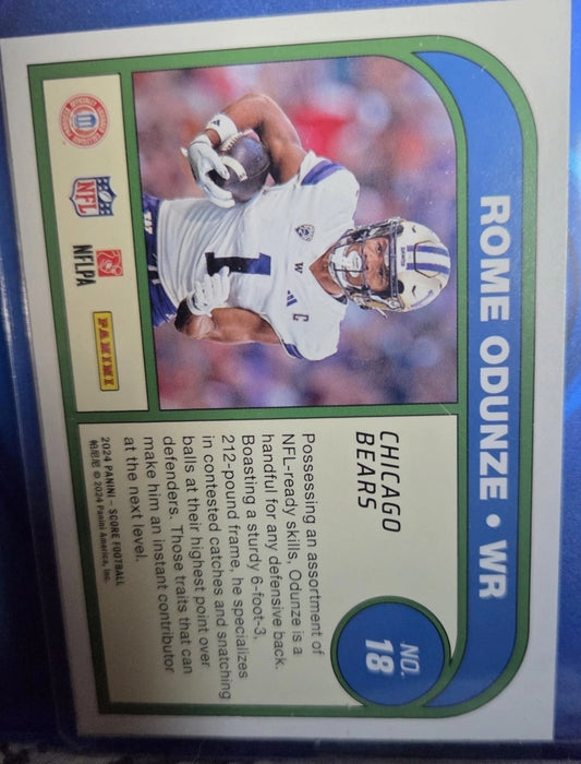 2024 Score - Protential Rome Odunze #18 (RC)