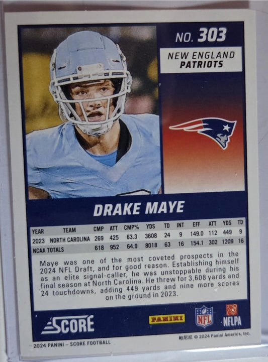 2024 Score - Rookies Drake Maye #303 (RC)