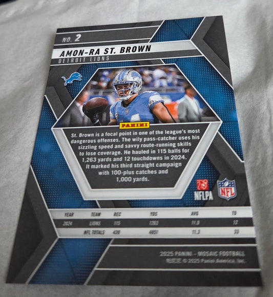 2025 Panini Mosaic - Amon-Ra St. Brown #2