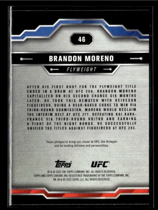 2025 Topps Chrome UFC Brandon Moreno (Prism)
