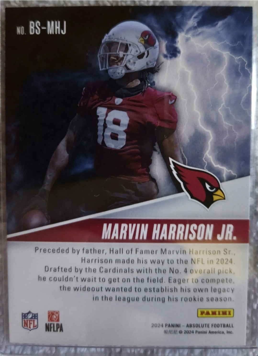 2024 Panini Absolute - By Storm Marvin Harrison Jr. #BS-MHJ (RC)