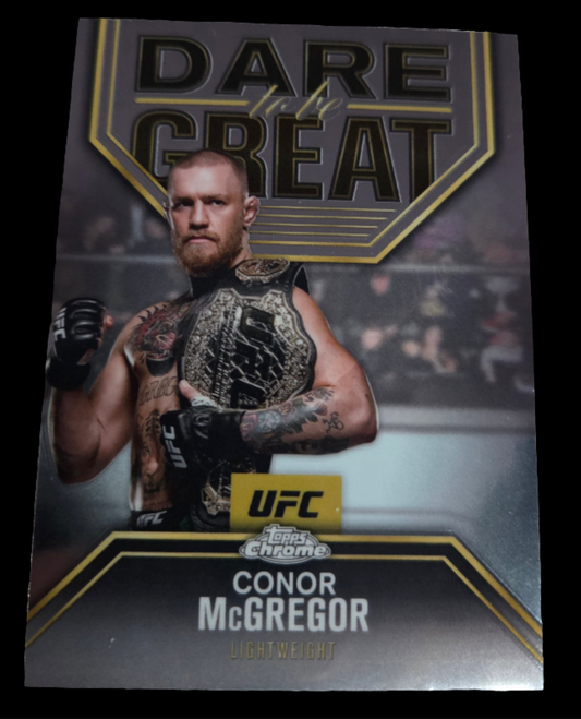 2025 Topps Chrome UFC Conor McGregor Dare To Be Great Insert #DBG-9
