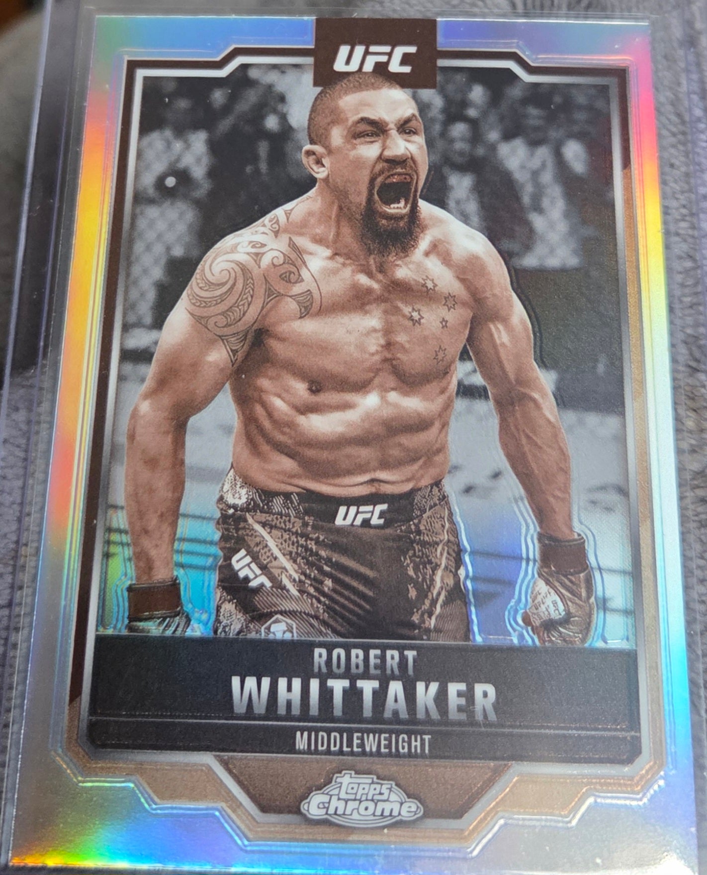2025 Topps Chrome Robert Whittaker Sepia Refractor