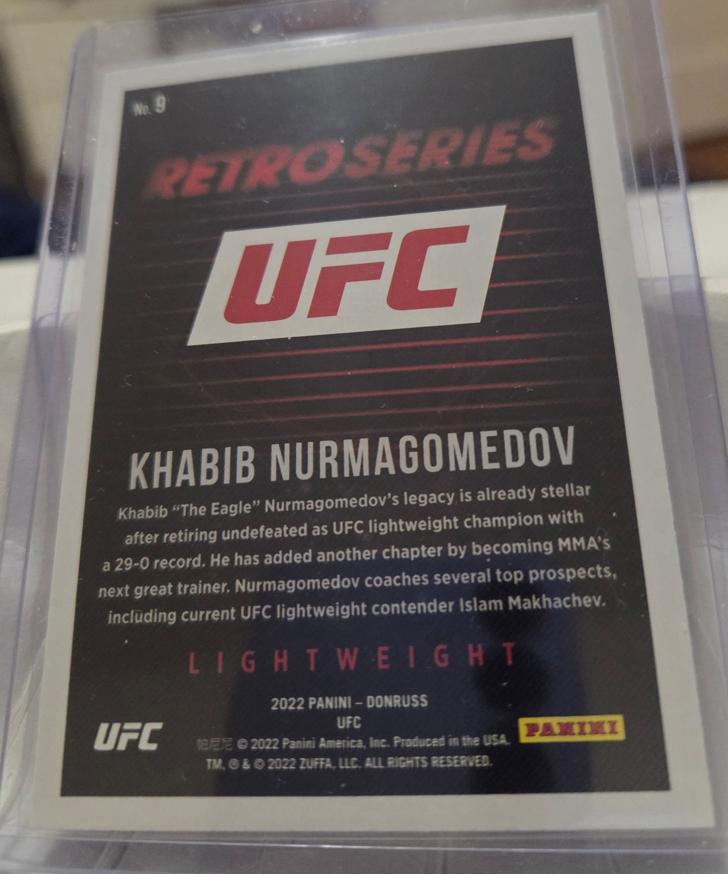 2022 Donruss UFC - Retro Series Khabib Nurmagomedov #9