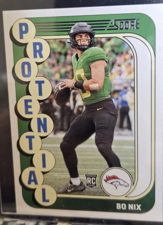 2024 Score - Nfl Draft Bo Nix #11 (RC) Protential