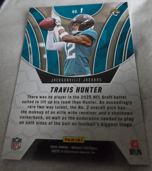 2025 Panini Mosaic - Elevate Travis Hunter #1 (RC)
