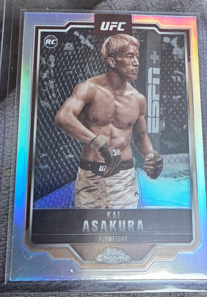2025 Topps Chrome UFC - Kai Asakura #161 Sepia Refractor (RC)