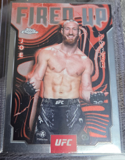 2025 Topps Chrome UFC Joe Pyfer Fired Up #FUP-4