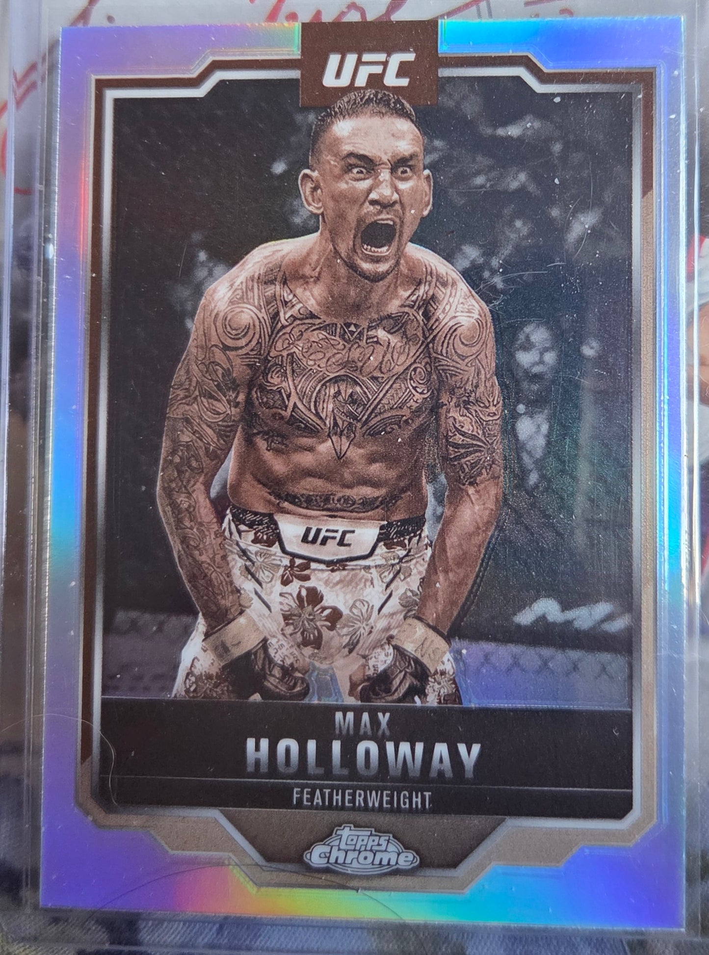 2025 Topps Chrome UFC Max Holloway (#100) (Sepia)