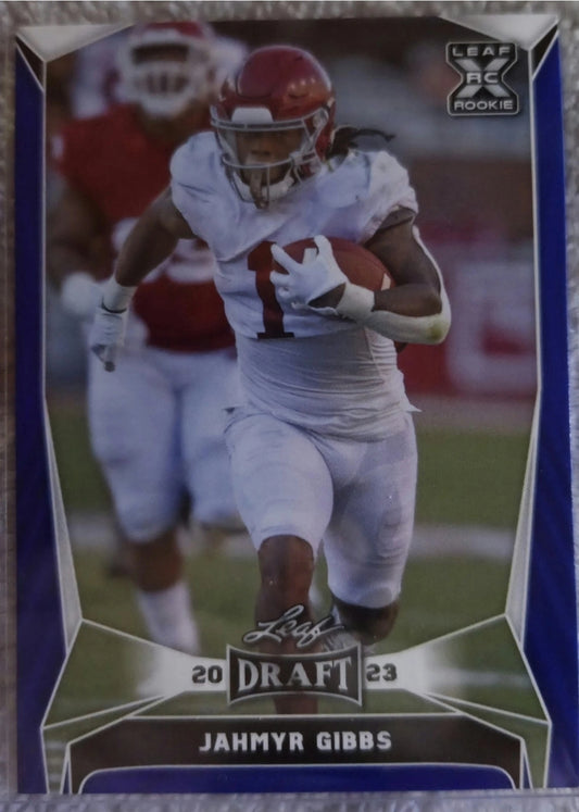 2023 Leaf Draft - Jahmyr Gibbs #50 Blue (RC)