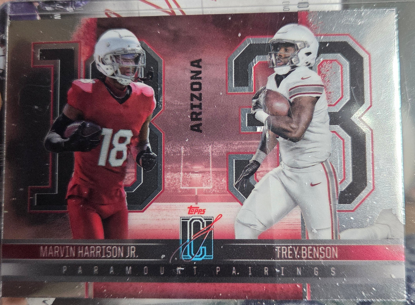 2025 Topps Paramount Pairings Trey Benson & Marvin Harrison Jr.