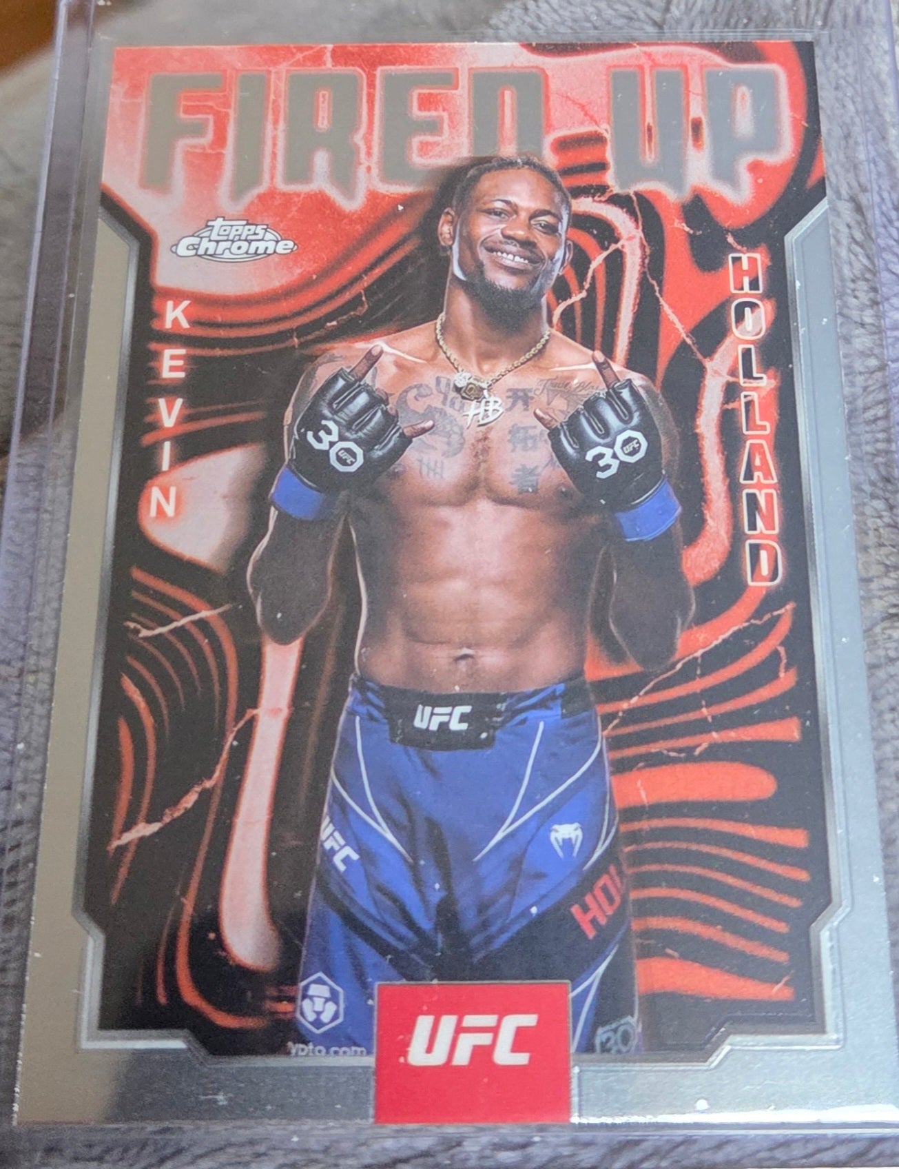 2025 Topps Chrome UFC Kevin Holland Fired Up #FUP-23