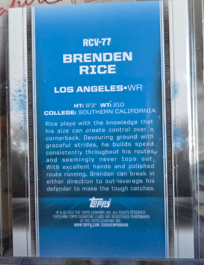 2025 Topps Signature Brenden Rice (Magenta - /250 - RC)