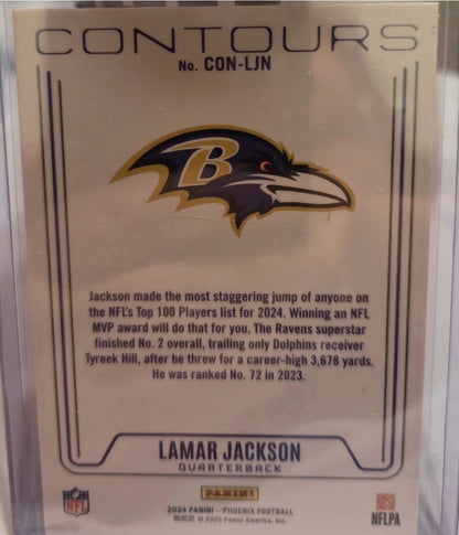 2024 Panini Phoenix - Contours Lamar Jackson #CON-LJN
