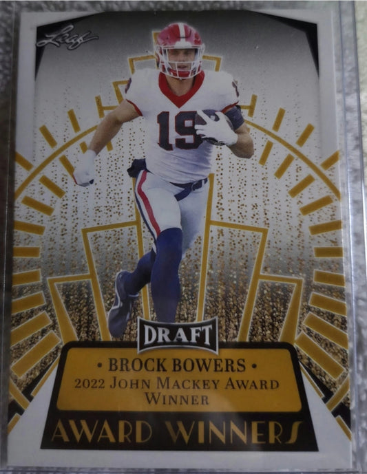 2023 Leaf Draft - Award Winners Brock Bowers #13 (RC)