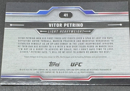 2025 Topps Chrome UFC Vitor Petrino Sepia