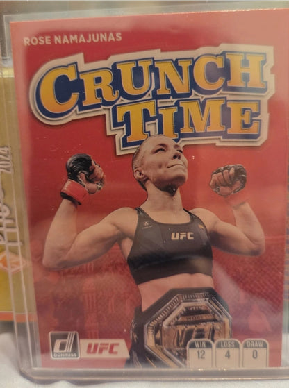 2022 Donruss Crunch Time Rose Namajunas #7 AND Octagon Marvels Rose Namajunas #9
