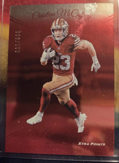 2024 Panini Prestige - Christian McCaffrey #260 Xtra Points Red /999