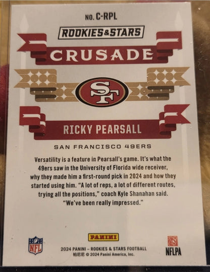 2024 Panini Rookies & Stars - Crusade Ricky Pearsall #C-RPL Silver (RC)