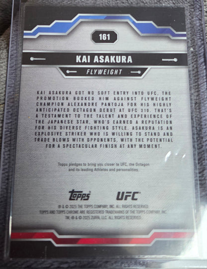 2025 Topps Chrome UFC - Kai Asakura #161 Sepia Refractor (RC)