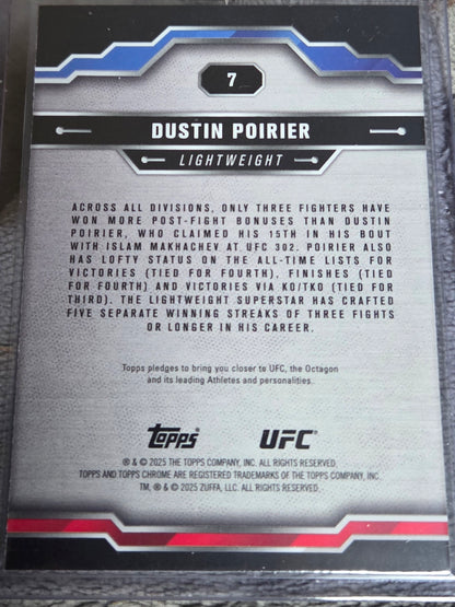 2025 Topps Chrome UFC #7 Dustin Poirier