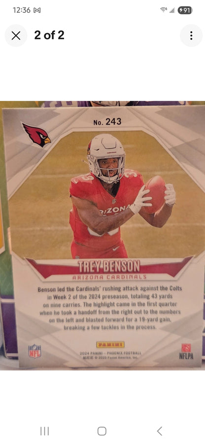 2024 Panini Phoenix - Rookies Trey Benson #243 (RC)