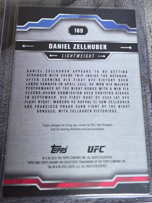 2025 Topps Chrome UFC - Daniel Zellhuber #189 (RC)