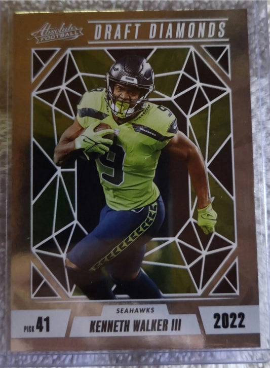 2024 Panini Absolute - Draft Diamonds Kenneth Walker III #DD-KWR