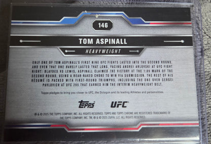 2025 Topps Chrome UFC - Tom Aspinall ReFractor #146 L52