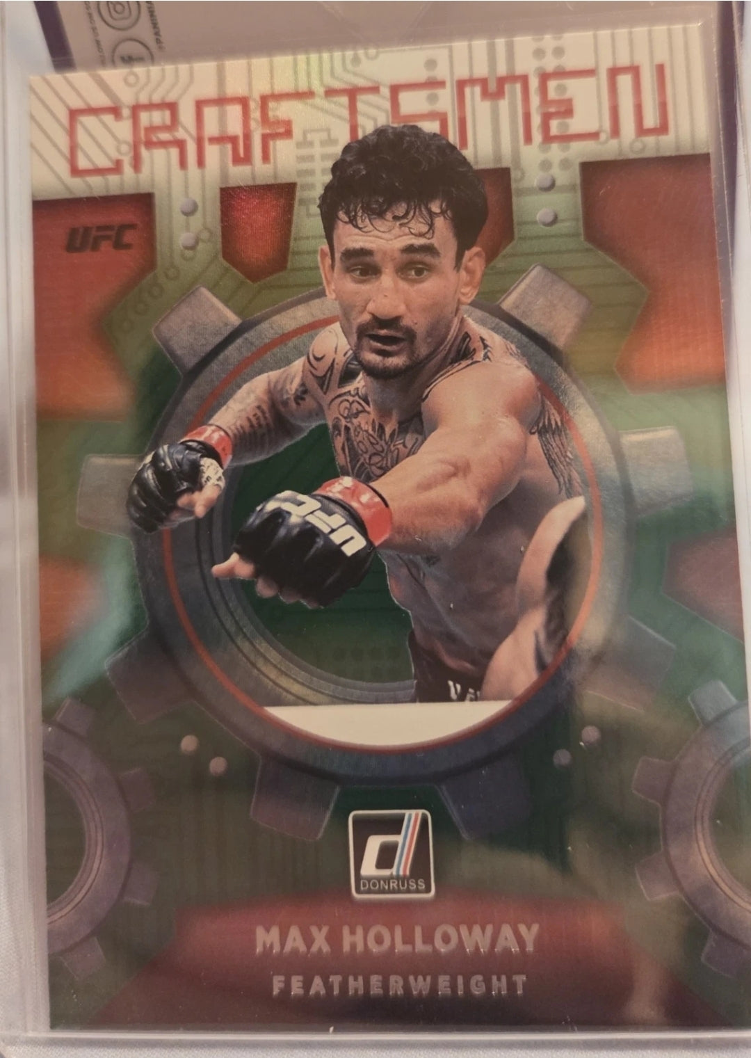 2022 Donruss UFC - Craftsmen Max Holloway #4 Green Flood