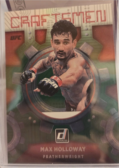 2022 Donruss UFC - Craftsmen Max Holloway #4 Green Flood