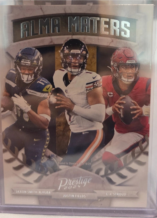 2024 Panini Prestige-Alma Maters Justin Fields,C.J. Stroud,Jaxon Smith-Njigba #3