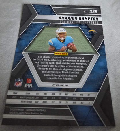 2025 Panini Mosaic - Omarion Hampton Green Prizm (RC)