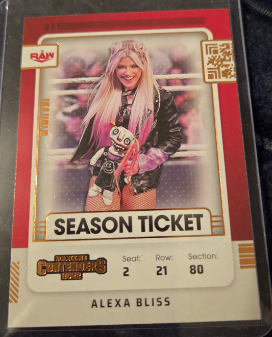Alexa Bliss 2022 Panini Chronicles WWE Contenders Season Ticket #109