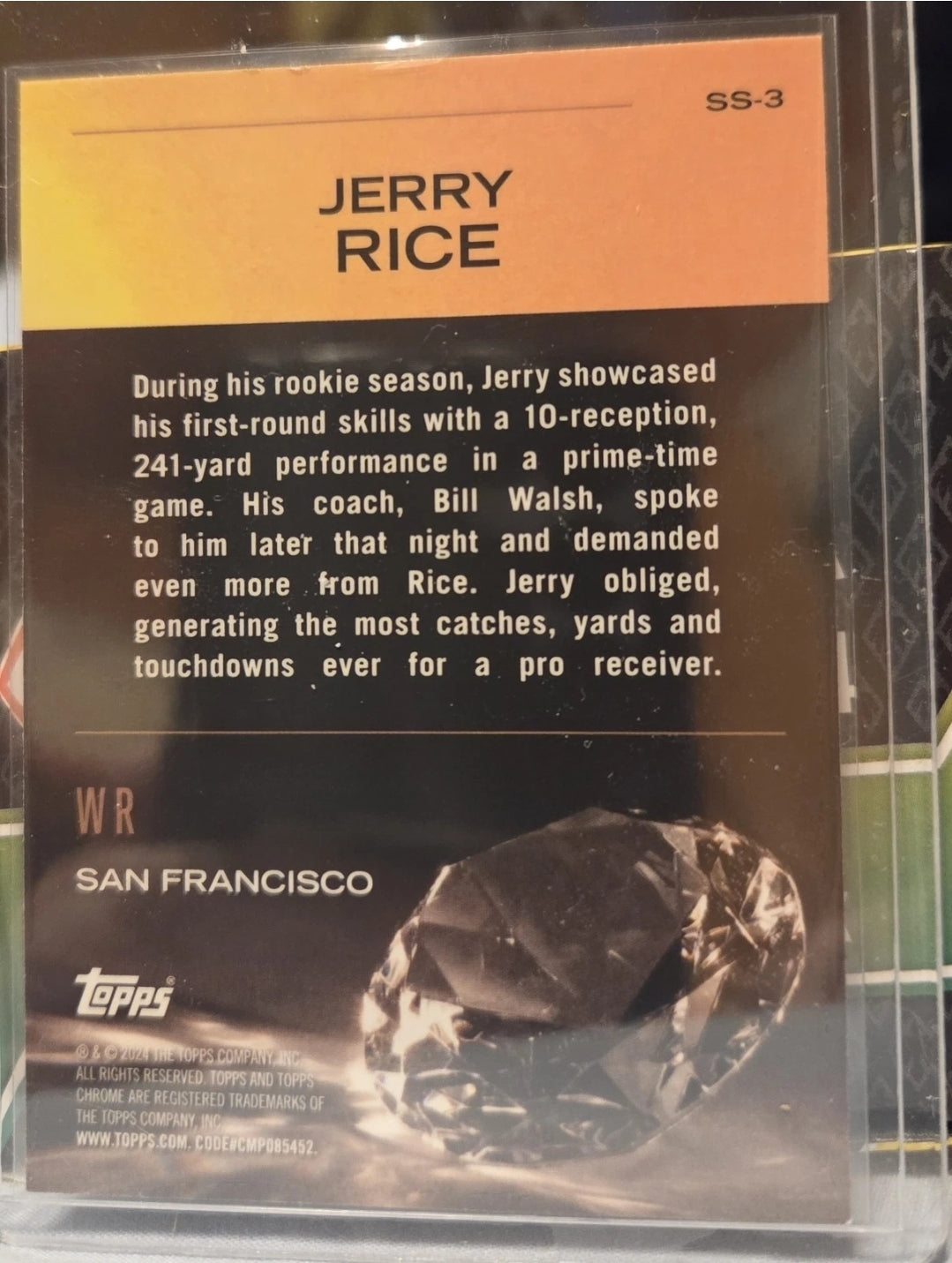2024 Topps Chrome - Sunday Swag Jerry Rice #SS-3